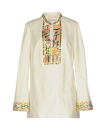 Shop Tory Burch Kaftans In Ivory