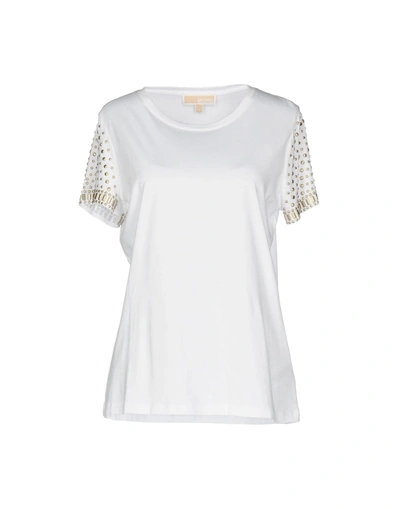 Shop Michael Michael Kors T-shirts In White