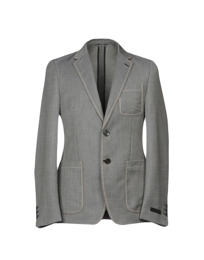 Shop Prada Suit Jackets In Light Grey