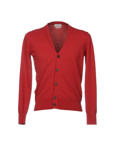 Ballantyne Cardigan In Red