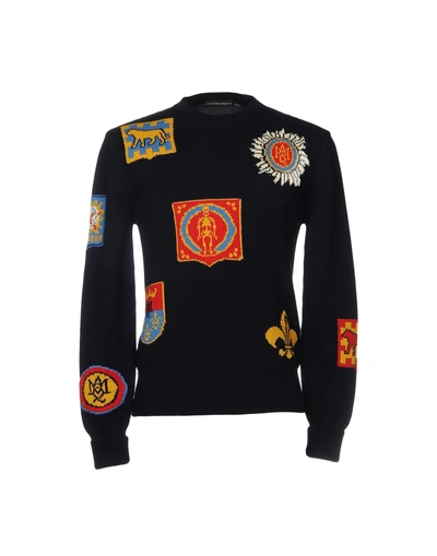 Shop Alexander Mcqueen Sweater In Dark Blue