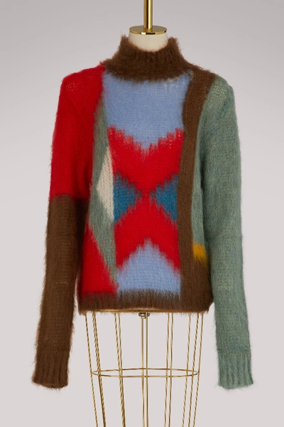Shop Chloé Multicolor Mohair Sweater