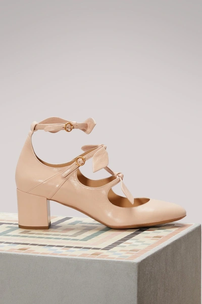 Shop Chloé Mike Pumps In Cement Pink