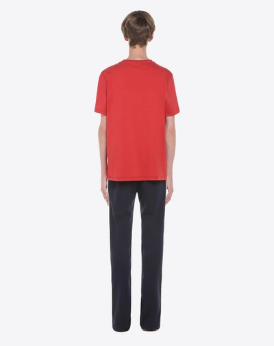 Shop Valentino 'always' Print T-shirt In Red