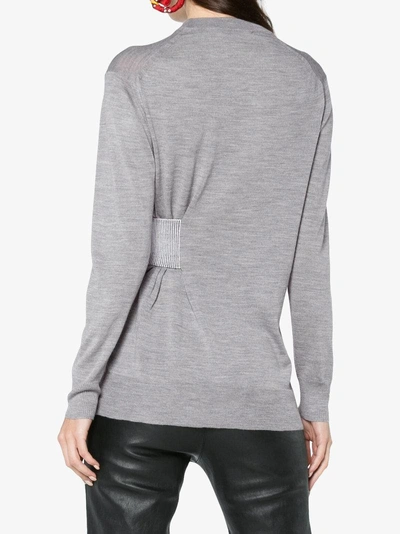Shop Proenza Schouler Cinched Waist Sweater In Grey