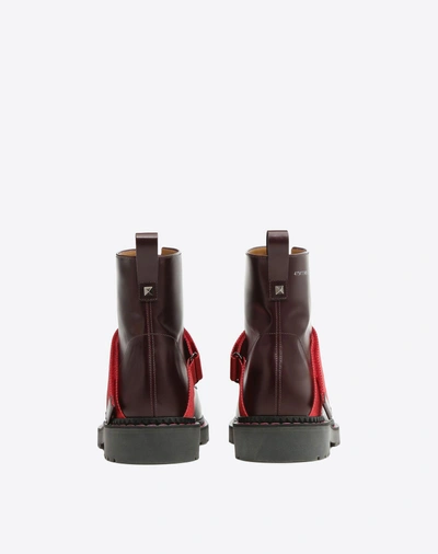 Shop Valentino Coordinates Boot In Maroon