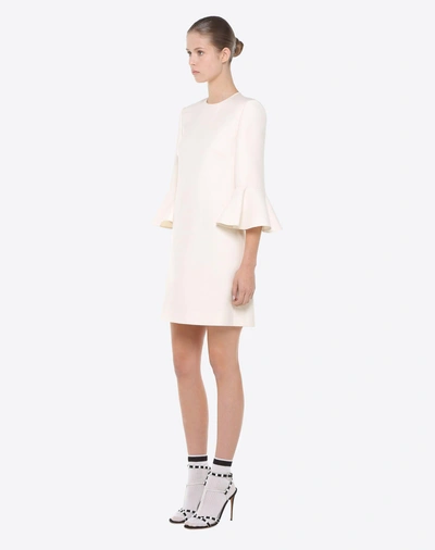 Shop Valentino Crêpe Couture Dress In Ivory