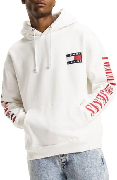 Tommy Flag Hoodie In White | ModeSens