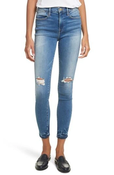 Shop Frame Le High Ankle Skinny Jeans In Roman