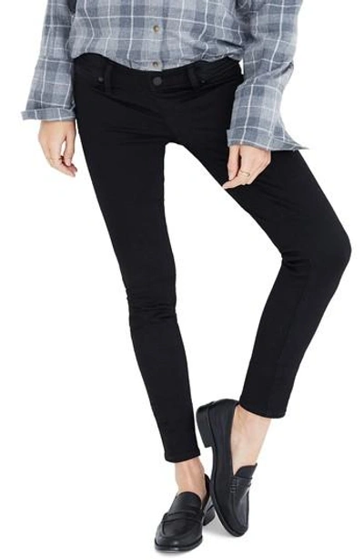 Shop Madewell Maternity Skinny Jeans In Black Frost