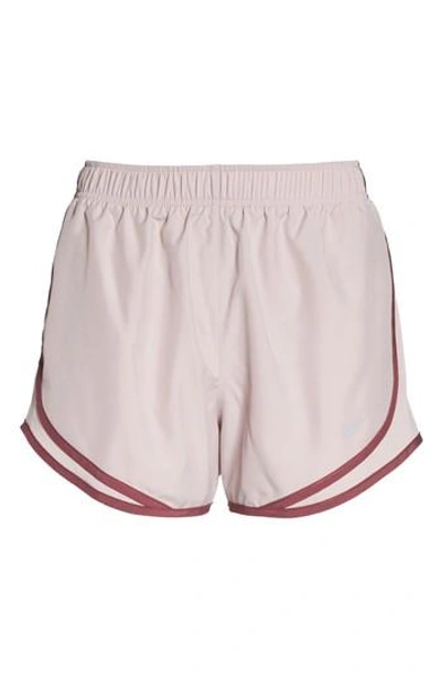 Shop Nike Dry Tempo Running Shorts In Particle Rose/ Wolf Grey