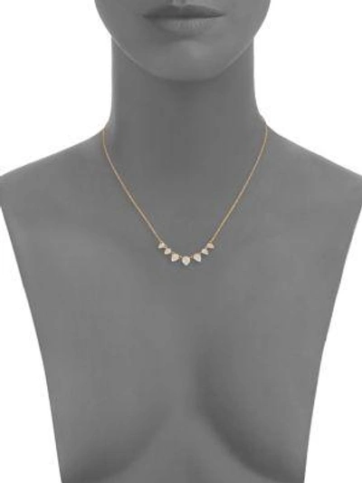 Shop Jules Smith Pavé Gradient Necklace In Yellow Gold