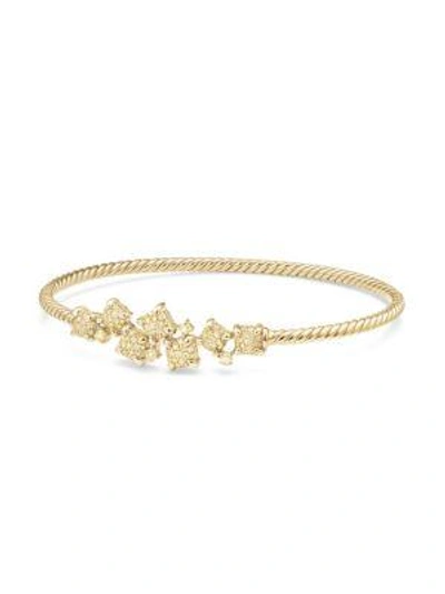 Shop David Yurman Châtelaine® Petite 18k Yellow Gold & Pavé Diamonds Bracelet