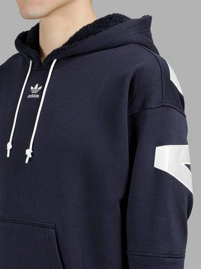 Adidas X White Mountaineering Men's Blue Hoodie | ModeSens