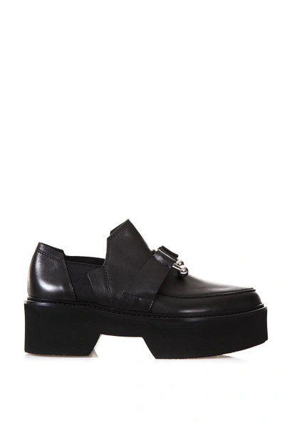 Shop Vic Matie Maxi Sole Loafer With Piercing In Black