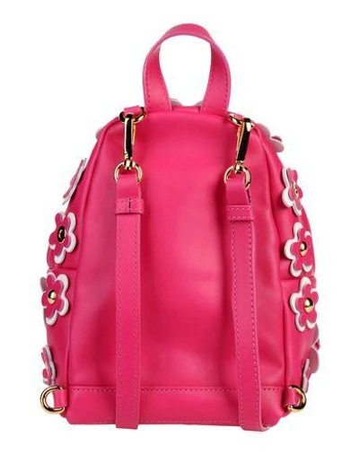 Shop Moschino Backpack & Fanny Pack In Fuchsia