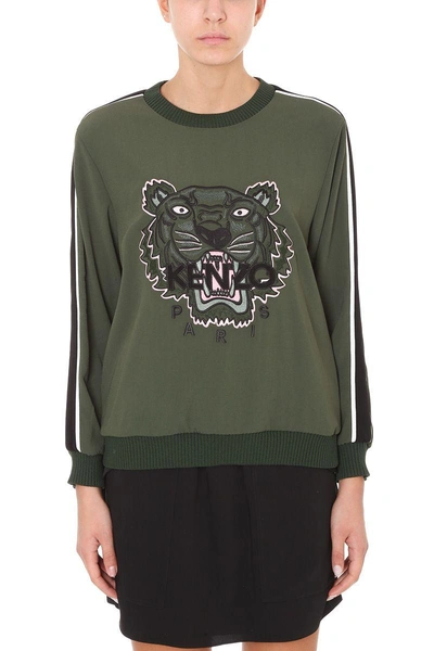 Shop Kenzo Tiger Top In Green