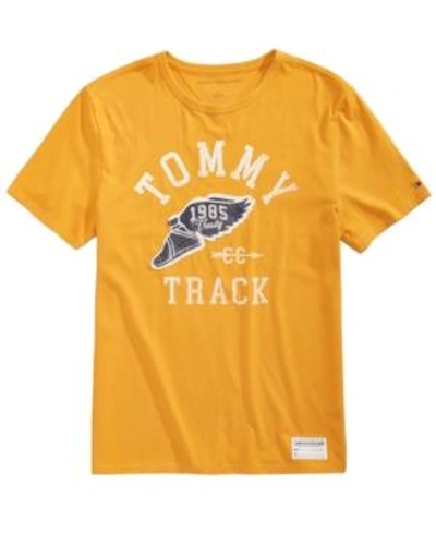 Shop Tommy Hilfiger Men's Graphic-print T-shirt In Egret