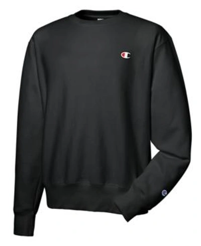 Shop Champion Men's Reverse Weave Sweatshirt In Black