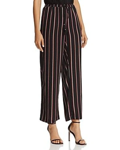 Shop Beltaine Striped Wide-leg Pants - 100% Exclusive In Black