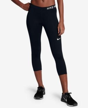 Nike Pro Dri-fit Capri Training Leggings In Black/white | ModeSens