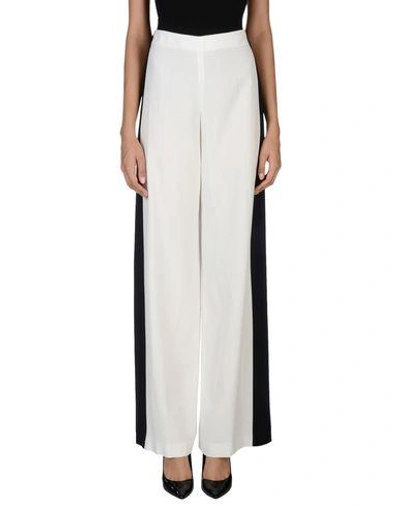 Shop Alberta Ferretti Pants In White