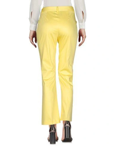 Shop Boutique Moschino Casual Pants In Yellow
