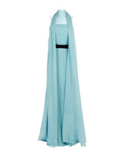 Shop Alberta Ferretti Formal Dress In Sky Blue