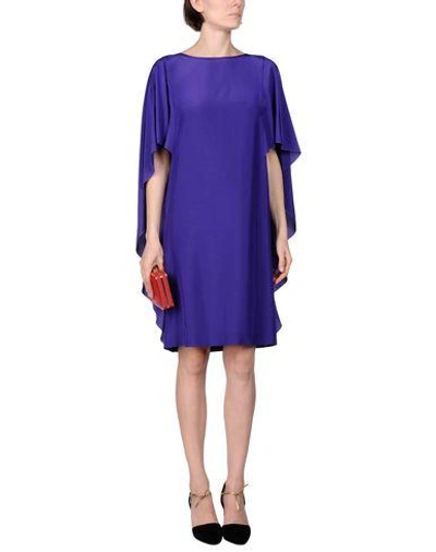 Shop Alberta Ferretti Knee-length Dresses In Purple