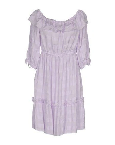 Shop Philosophy Di Lorenzo Serafini Short Dress In Light Purple