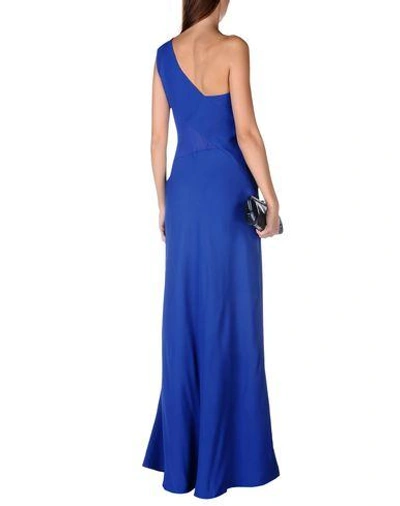 Shop Alberta Ferretti Long Dresses In Blue