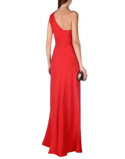 Shop Alberta Ferretti Long Dresses In Red