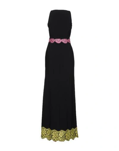 Shop Boutique Moschino Long Dresses In Black