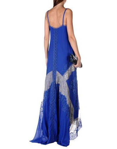 Shop Alberta Ferretti Long Dress In Blue