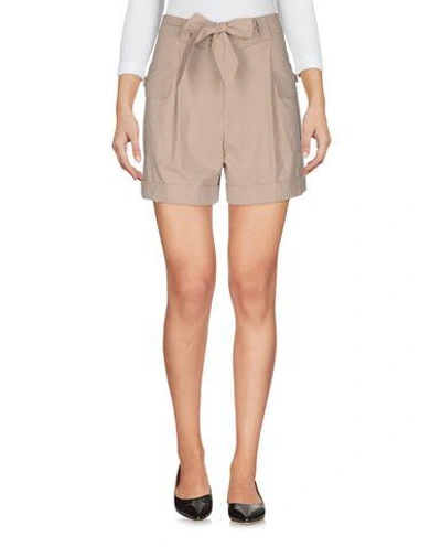 Shop Boutique Moschino Shorts & Bermuda In Dove Grey