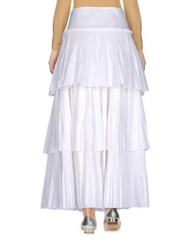 Shop Alberta Ferretti Maxi Skirts In White