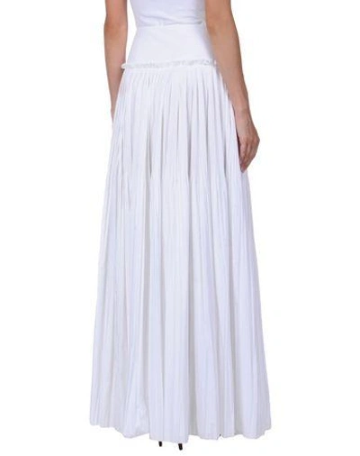 Shop Alberta Ferretti Maxi Skirts In White
