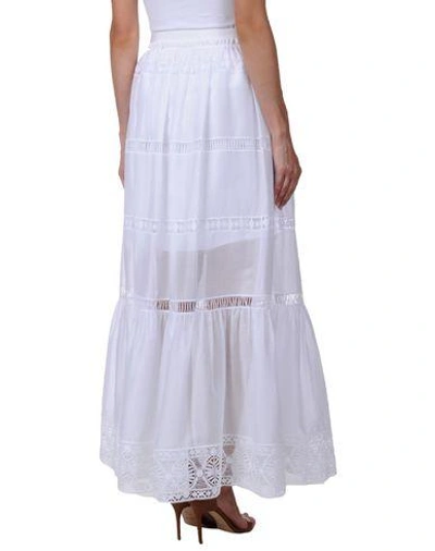 Shop Alberta Ferretti Maxi Skirts In White