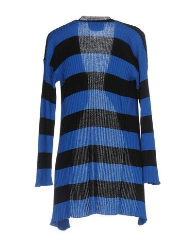 Shop Boutique Moschino Cardigan In Bright Blue