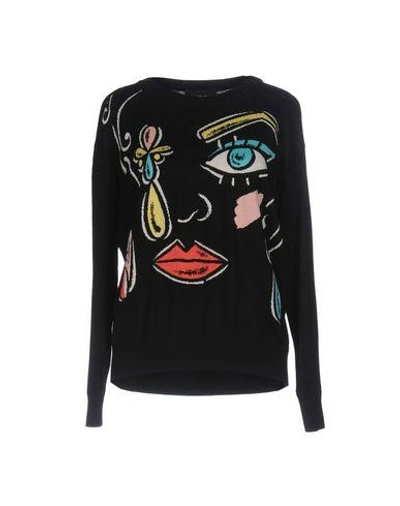 Shop Boutique Moschino Sweaters In Black