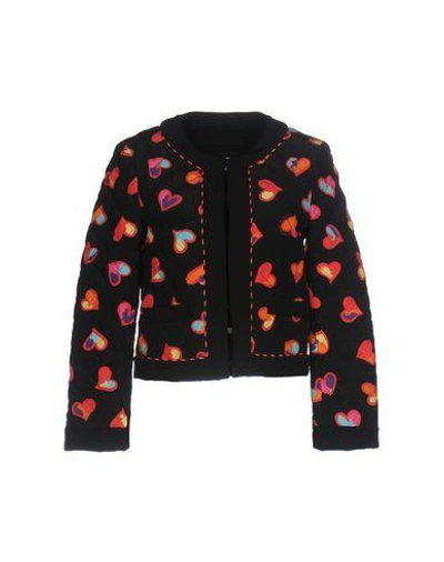 Shop Boutique Moschino Jacket In Black