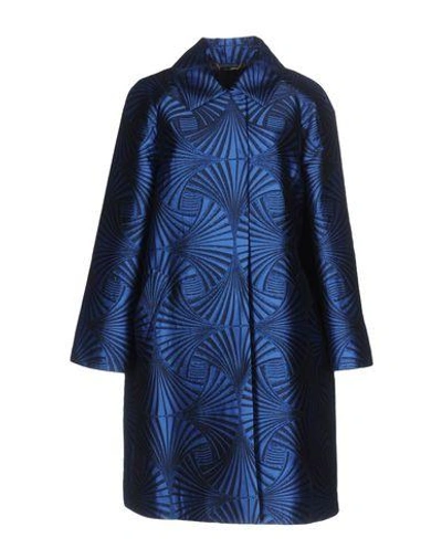 Shop Alberta Ferretti Coats In Blue