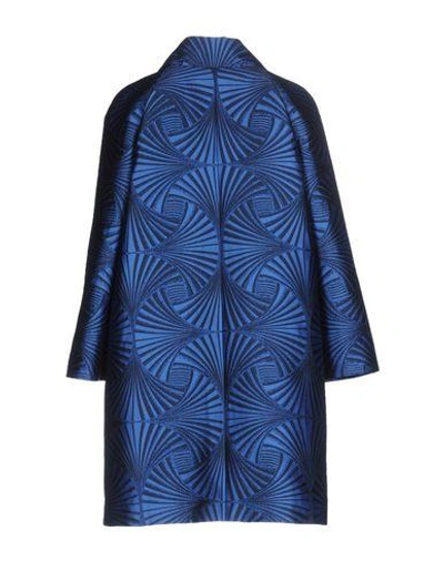 Shop Alberta Ferretti Coats In Blue
