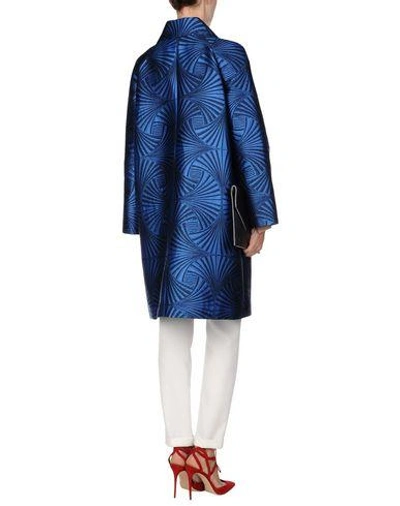Shop Alberta Ferretti Coats In Blue