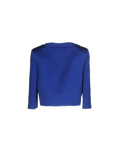 Shop Alberta Ferretti Woman Suit Jacket Blue Size 8 Acetate, Rayon