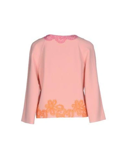 Shop Boutique Moschino Suit Jackets In Pink