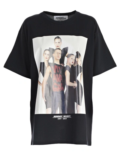 Shop Jeremy Scott Short Sleeve T-shirt In Jblack