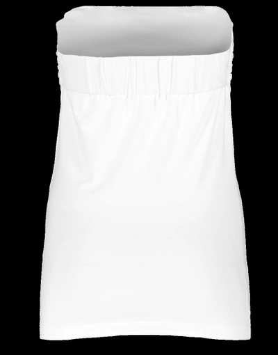 Shop Brunello Cucinelli Jersey Tube Top In White
