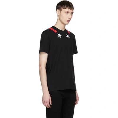 Shop Givenchy Black Stars And Stripes T-shirt