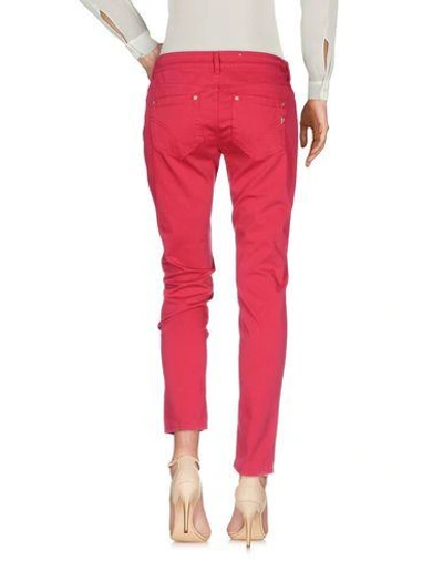 Shop Dondup Woman Pants Red Size 29 Cotton, Elastane